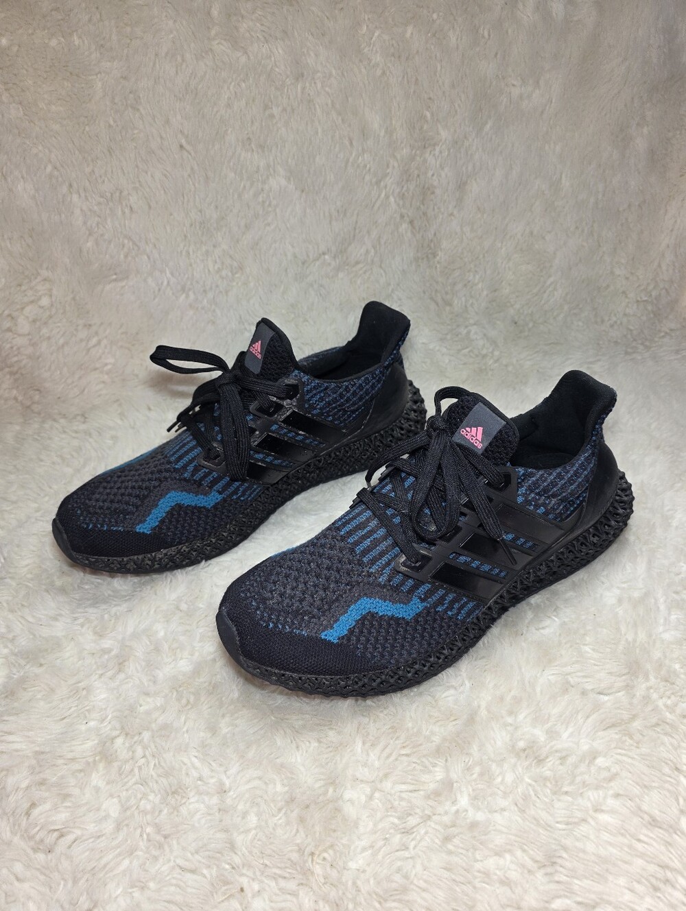 Adidas Ultra 4D 5.0 Miami Nights Running Shoes Men's Size 9.5 Black Teal G58162